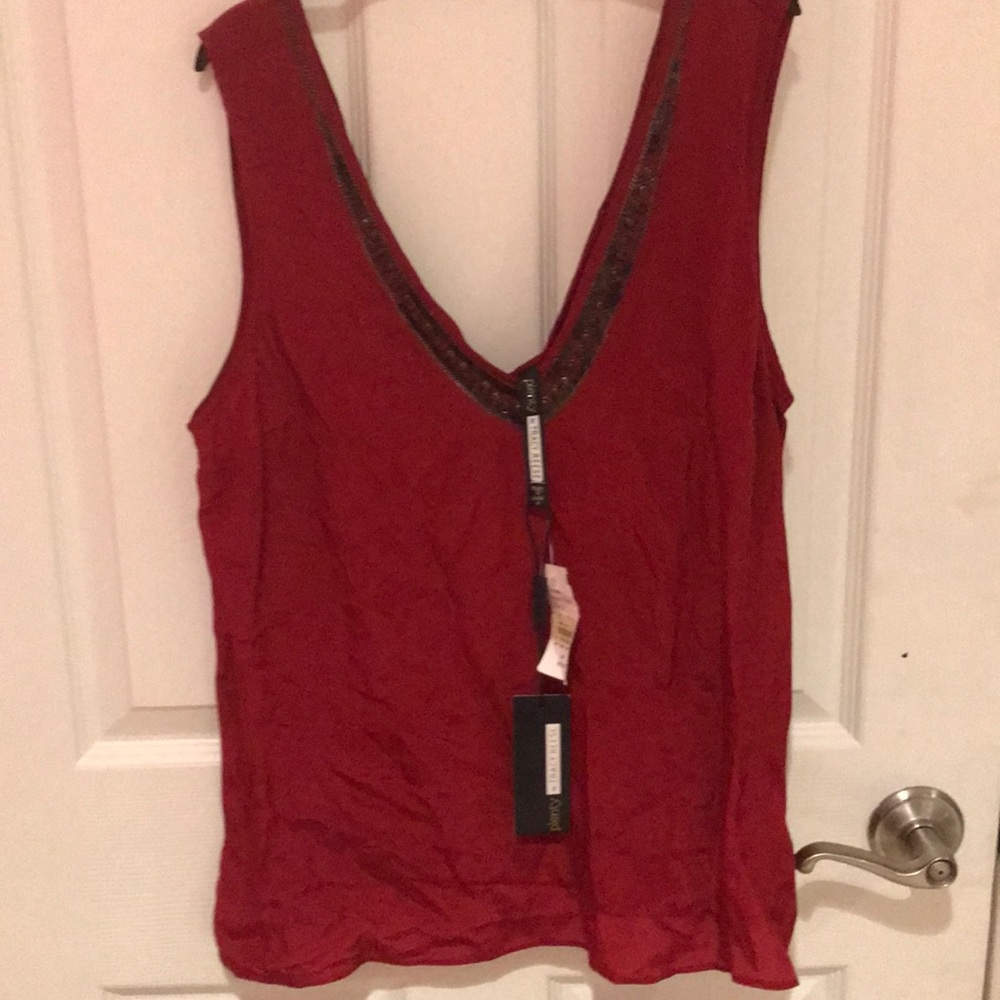Plenty by Tracey Reese size Medium Dressy red top